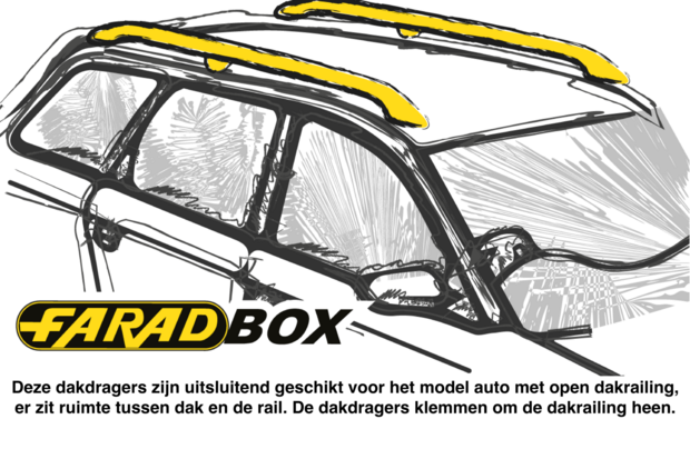 Dakdragers Sime 2 160cm. Mercedes V-Klasse 1998> (ook voor het model V vanaf 2015)