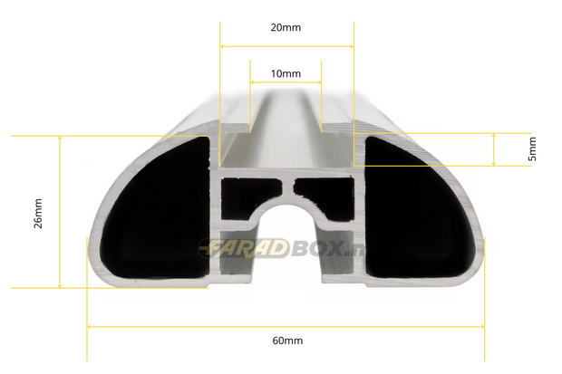 Dakdragers Beamar 4 120cm Mercedes C-klasse SW S206 2020>